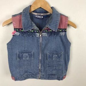 B.U.M. Denim Vest Front Zipper